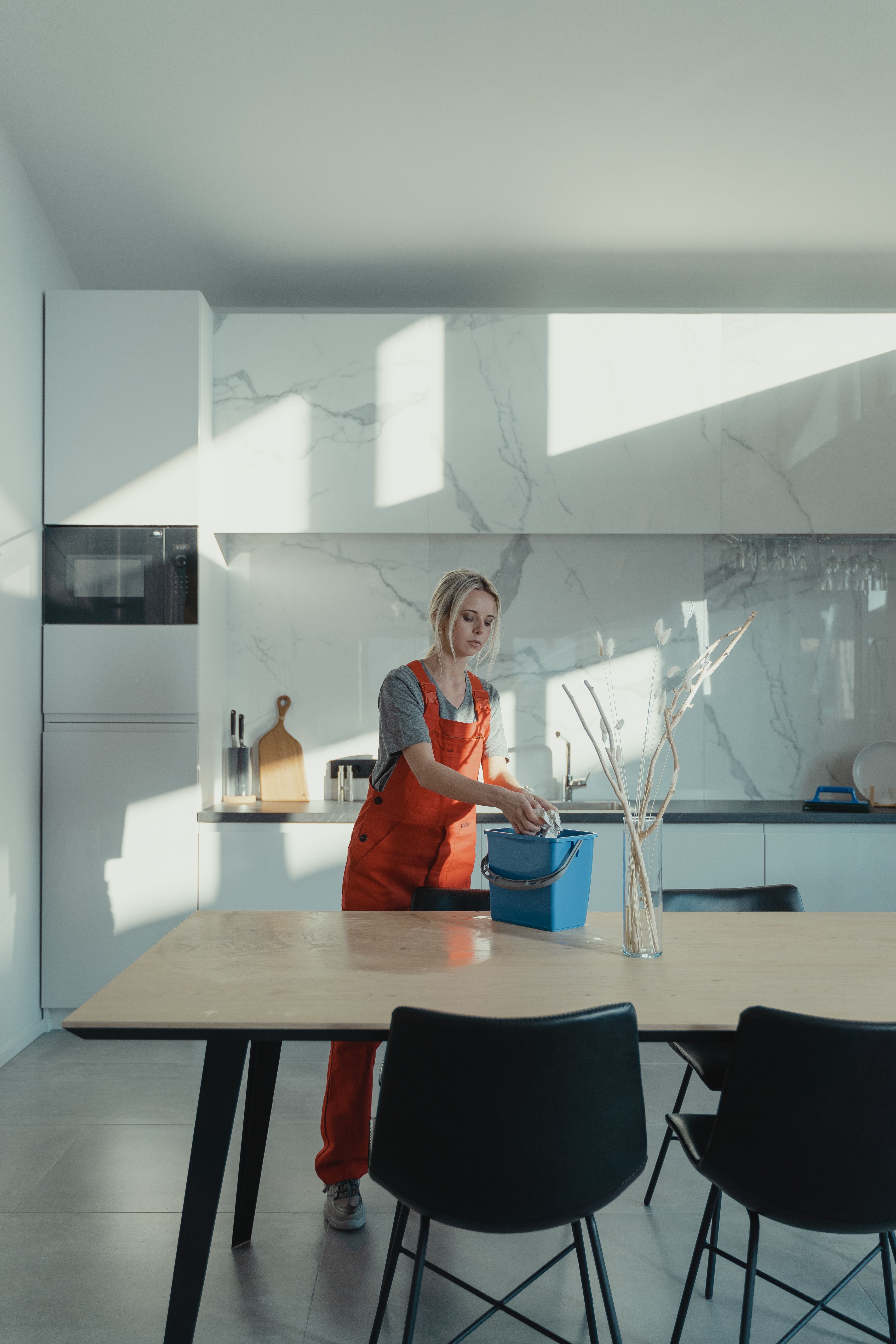 Higienização de Cozinhas e Bancadas de Mármore